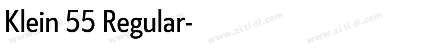 Klein 55 Regular字体转换 Klein 55 Regular字体转换